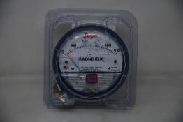 An as new Dwyer 2000 Series Magnehelic Differential Pressure Gauge (2000-500PA).