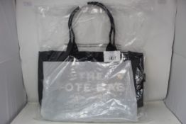An as new Marc Jacobs black medium canvas The Tote bag.