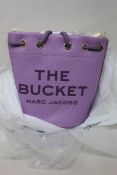 An as new Marc Jacobs leather Regal Orchid The Bucket Bag.