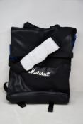 An as new Marshall Uptown Roll Top Bag in black.