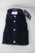 Three men's as new Kronstadt Johan Corduroy Shirts in navy (M).