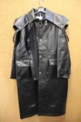 An as new Maison Margiela Oversized Faux Leather Coat (Size IT 40).