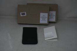 Two as new TSATSAS David Chipperfield Glasses Case in Green/Gold.