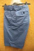Three as new pairs of Meyer B-Palma Stretch Cotton Shorts in Blue (Sizes 1x 40W, 42W and 44W).