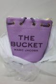 An as new Marc Jacobs leather Regal Orchid The Bucket Bag.