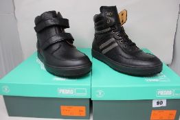 Two pairs of as new Piedro Rehabilitation orthopaedic shoes (Sizes 41 and 43).