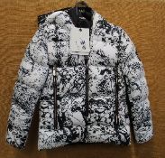 A children's as new Moncler White Baskili coat (11-12 years).