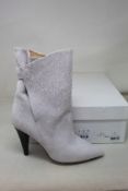 A pair of IRO Marsa suede ankle boots (Size 38).