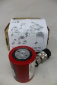 A boxed as new BVA Hydraulics HL10001 10 ton low profile cylinder (10,000 PSI, 700 BAR).