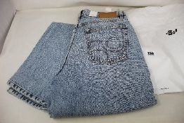 A pair of women's as new Eytys Benz Jeans in Light Stone (W 28, L 34).