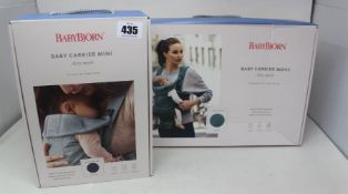 A Baby Carrier Mini - Airy Mesh and a Baby Carrier Move - Airy Mesh, both boxed as new by