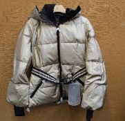 An as new Goldbergh Grace padded ski jacket in Gold (UK 10).