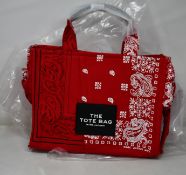 An as new Marc Jacobs True Red The Bandana medium Tote bag.