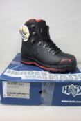 A pair of men's boxed as new HAIX Trekker Pro 2.0 Workwear Boots in black (UK 8).