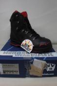 A pair of men's boxed as new HAIX Trekker Pro 2.0 Workwear Boots in black (UK 9.5).