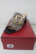 A pair of women's as new Bally Calf Hair - Leopard Print Shoes (EU 41).