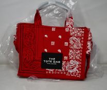 An as new Marc Jacobs True Red The Bandana medium Tote bag.