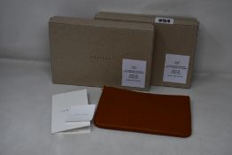 Two as new TSATSAS David Chipperfield Case 2 in Tan/Gold.