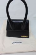 An as new Jacquemus Le Chiquito Moyen Leather Handbag in Black.