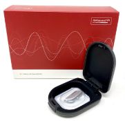 A boxed as new ReSound One RT61-DRWC Hearing Aid in Silver (Case, cleaning kit and Dutch language ma