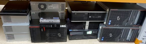 COLLECTION ONLY - SOLD FOR PARTS: A quantity of assorted pre-owned PC's sold for parts (All with har