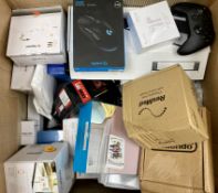 COLLECTION ONLY: A quantity of assorted as new and pre-owned electrical items (One box) (All items