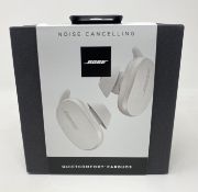 A boxed as new pair of Bose QuietComfort Earbuds in Soapstone (Box sealed).