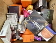 COLLECTION ONLY: A quantity of assorted as new vaping items and accessories (Over 18's only).