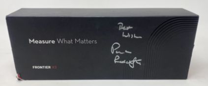 A boxed as new Frontier X2 Smart Heart Monitor (Box signed by Paula Radcliffe -not authenticated) (B