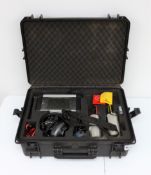 A pre-owned Gutermann Aquascan 610 Leak Locating Correlator with 2 Sensors, Teufel headphones, UK AC