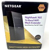 A boxed as new Netgear Nighthawk X6S AC3000 WiFi Mesh Extender (P/N: EX8000-100EUS) (Box opened, som