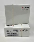 Two boxed as new Signia Pure 312 5Nx Digital Hearing Aids in Silver (REF: 10947809 HA PURE 312 5NX D