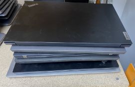 COLLECTION ONLY - SOLD FOR PARTS: Seven assorted pre-owned Lenovo laptops sold for parts (All with h