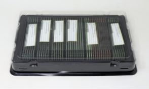 A quantity of pre-owned memory modules to include; 6 x Samsung M393B5673EH1-CF8 2GB PC3-8500 DDR3-10