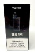 Four boxed as new VooPoo Drag Max Vape Kits (Various colours. Batteries not included. Boxes sealed)