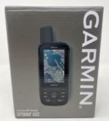 A boxed as new Garmin GPSMAP 66S Handheld GPS Unit (P/N:010-01918-01).