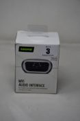 A boxed as new Shure MVi Audio Interface (For mobile recording and music production).