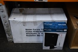 Six boxed as new Rottner Mailboxes Parma Anthracite.