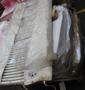 A pallet of as new heaters and tower rails to include Atlantic.