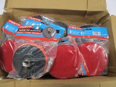 Twenty five boxed as new Festa Tools Backing Pad M14/8/115mm+Shank (22062).