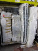 Four mattress, various makes and sizes.