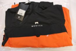 A Mon Tec Dune light weight Jacket Black/Orange (Size M).
