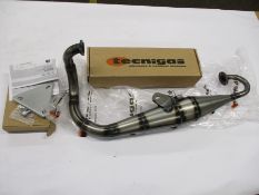 A Technigas NEXT R Peugeot Speedfight 100 Exhaust.