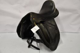 A pre-owned Fairfax Mono Dressage Saddle from The Saddle Banks (W: Adjustable, 17.5).