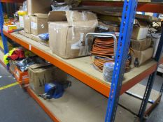 A large quantity of miscellaneous tools, hardware and related.