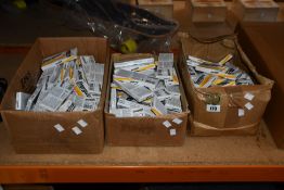 A large quantity of as new Energizer Industrial AA (10 pack) and AAA (10 pack) batteries (