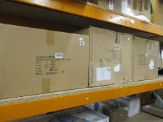 Two as new Motea 45L aluminium cases and an as new Motea 64L aluminium case.