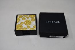 A set of six Versace Medusa Amplified Coasters.