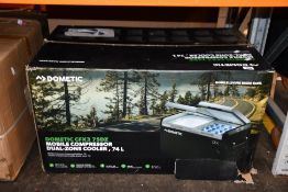 A Dometic CFX3 75DZ Mobile Compressor Dual-Zone Cooler, 74ltr.