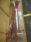 One hundred as new unbranded 1 Meter Metal Rules.